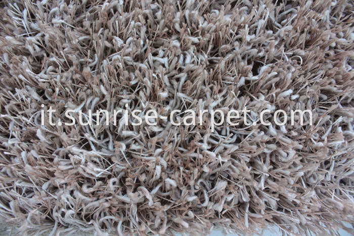 Polyester Two yarn mix Shaggy Rug plain color